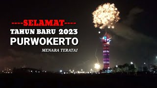 Pesta Kembang Api Tahun Baru 2023 Menara Teratai Purwokerto Part 3