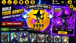 🔥9999 Magikill Army! The Most Powerful Wizard Deck in Stick War Saga //🤯 9999 Wizards vs Everything screenshot 4