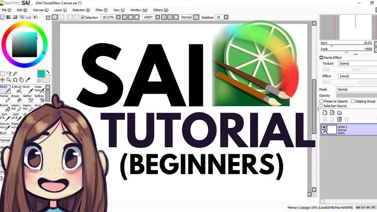 Beginner Paint Tool Sai Tutorial All My Tips Youtube