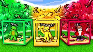Mikey and JJ Survive ELEMENTAL TSUNAMI inside GLASS BUNKER - Minecraft & Maizen