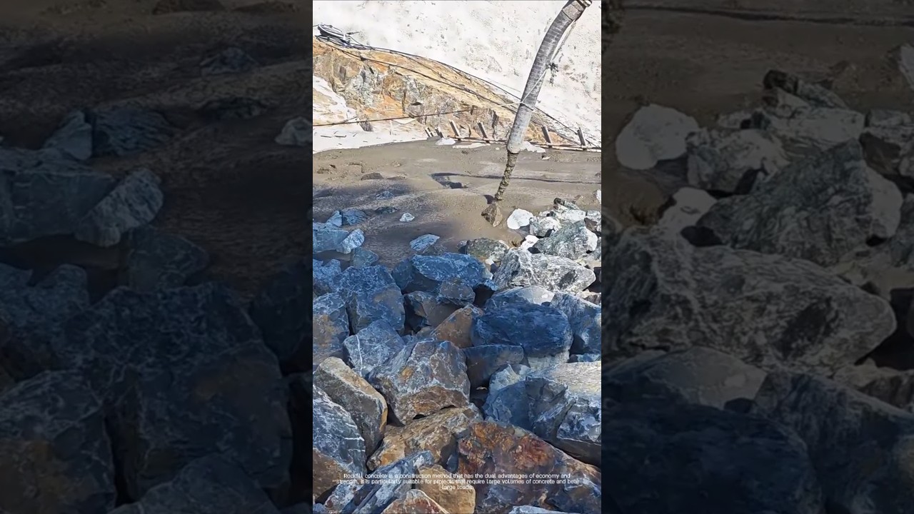 Rockfill Concrete - Good tools and machinery make the work more efficient