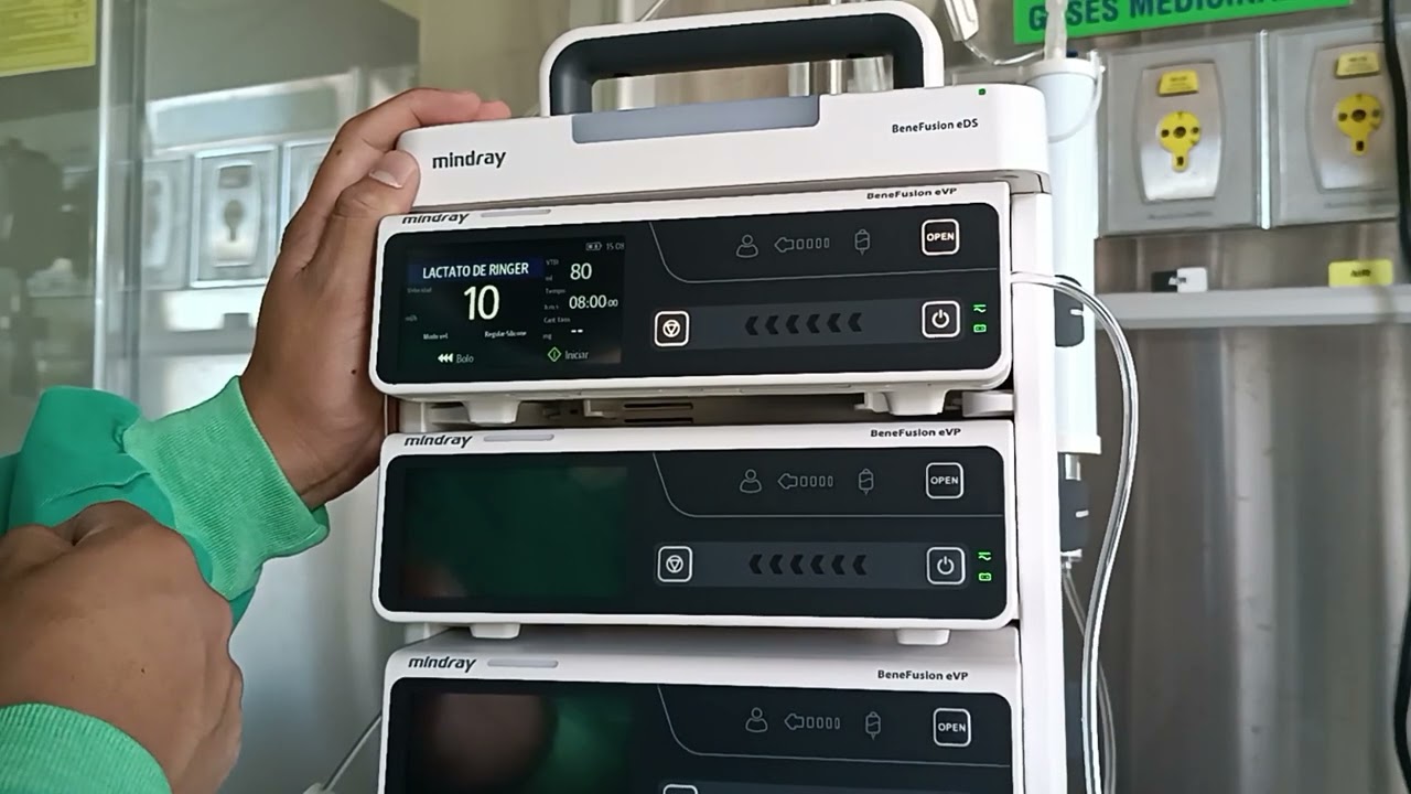 MANEJO RAPIDO DE BOMBA DE INFUSION MINDRAY BeneFusion eVP