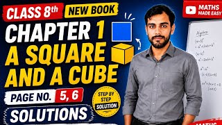 Class 8 Maths Chapter 1 A Square and A Cube | Page 5-6 Solutions | New Book | Hindi