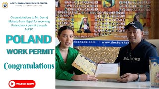 Congratulations To Mr. Devraj Mahato From Nepal For Receiving Poland Work Permit Through Nasc
