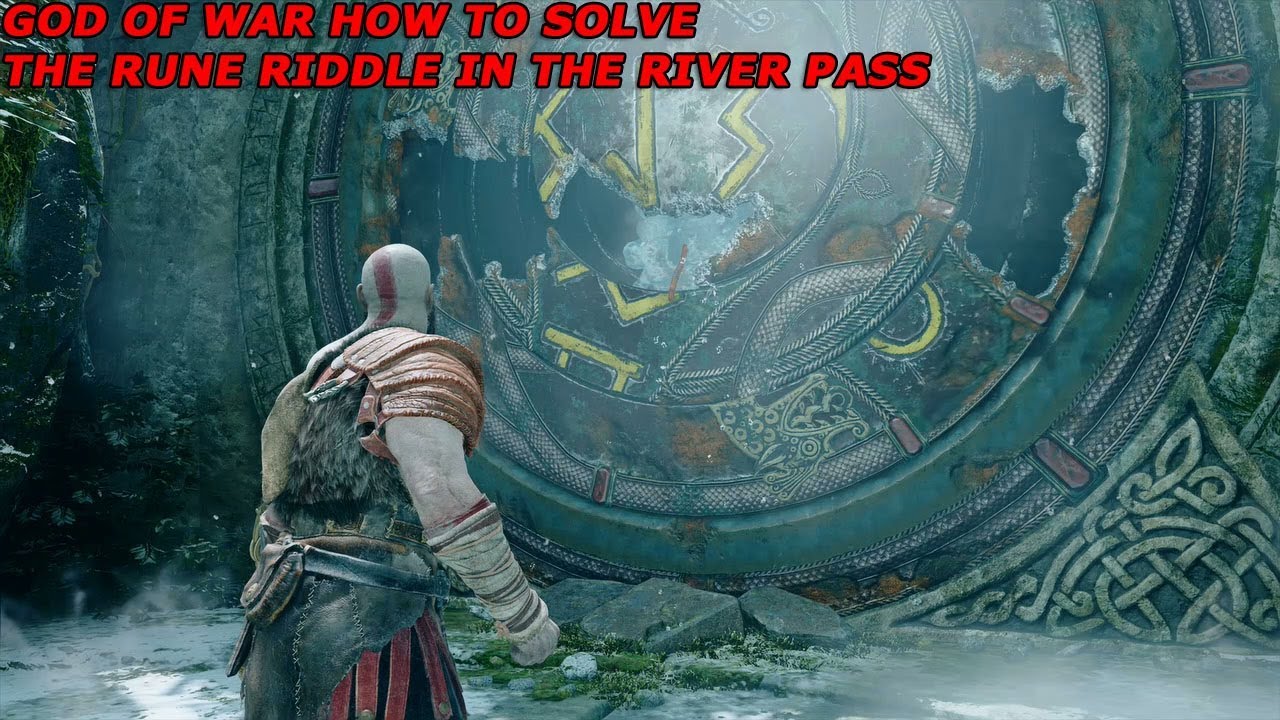 God Of War How to solve the rune Riddle in The River Pass - YouTube