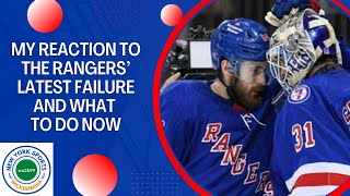 My reaction to the Rangers' Latest Failure and What To Do Going Forward