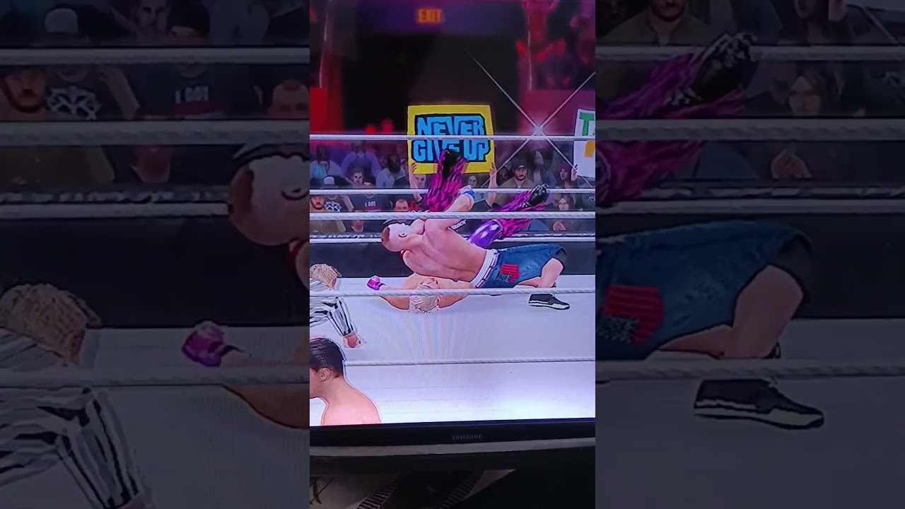 JOHN CENA VS TYLER BREEZE PS 3 GAME JOHN CENA AA FINISHER SIGNATURE MOVES MATCH