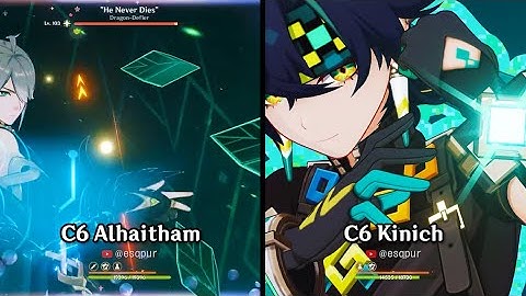 C0/C6 Kinich vs C0/C6 Alhaitham ST comparison