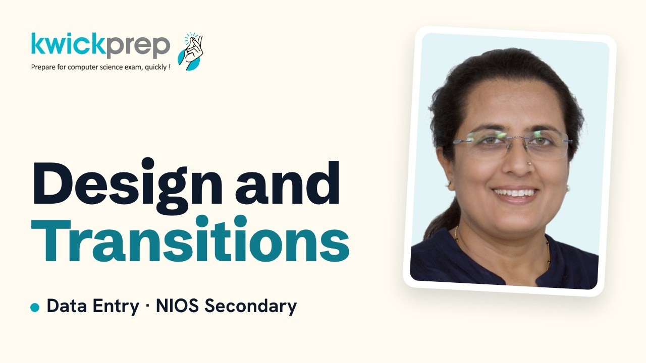 Elearning Transition Slide Slide Design, Transitions and Running a Slide Show | NIOS - YouTube