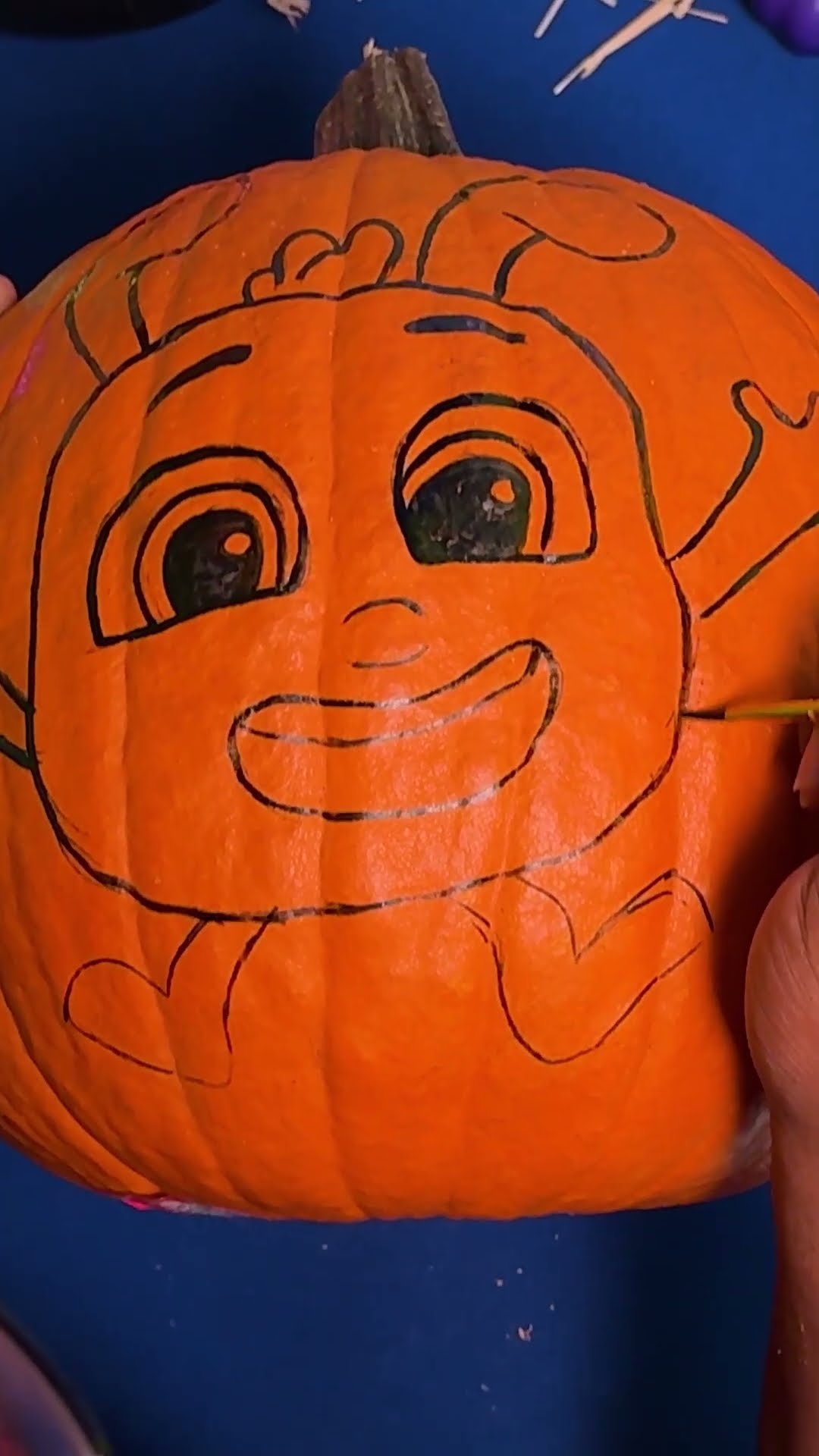 Morphle Pumpkin Carving Halloween ? #morphle #halloween #shorts