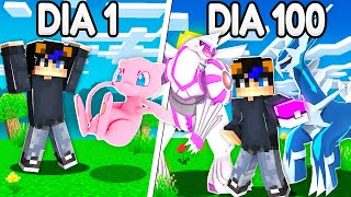 SOBREVIVÍ 100 DÍAS en Minecraft Pixelmon!