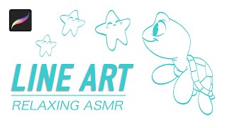 Relaxing ASMR Drawing in Procreate screenshot 4