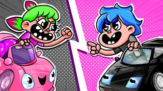 Pink Or Black Challenge Cartoons For Toddlers Baby Zoo Chaka Kids Vocavoca