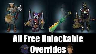 Free Unlockable Cosmetic Overrides on Runescape