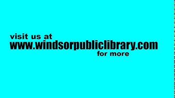 How To Sign Up For A Windsor Public Library eCard