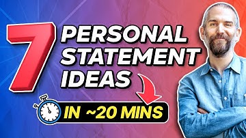 How to Brainstorm 7 Different Personal Statement Ideas