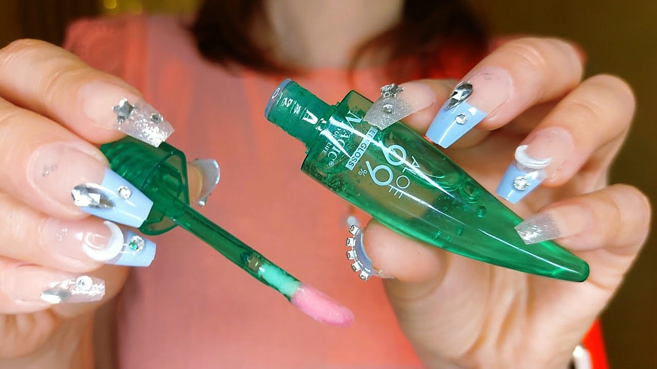 Your favorite makeup with 🪴 lip gloss ASMR | Fast & Aggressive