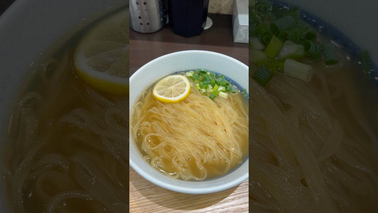 駅からダッシュで60秒!灼熱の夏に刺さる、美味い冷麺。 #japanesefood #ramen