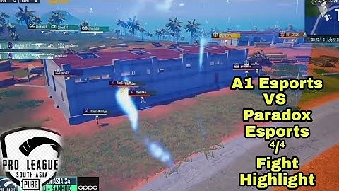 A1 Esports VS Paradox Esports 4v4 Fight In PMPL Sa Week 2