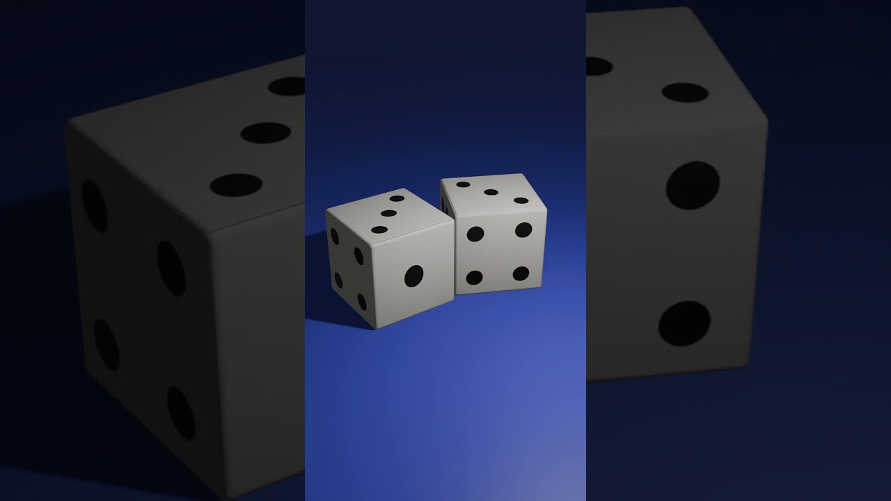 Minimal Dice Motion 🍕⚪✨ | Perfectly Satisfying 3D Animation