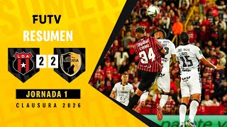 Resumen Alajuelense 2-2 Liberia Clausura 2026
