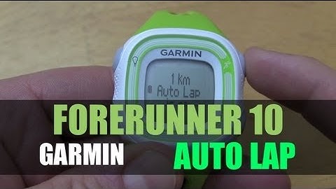 Garmin Forerunner 10 - Auto Laps