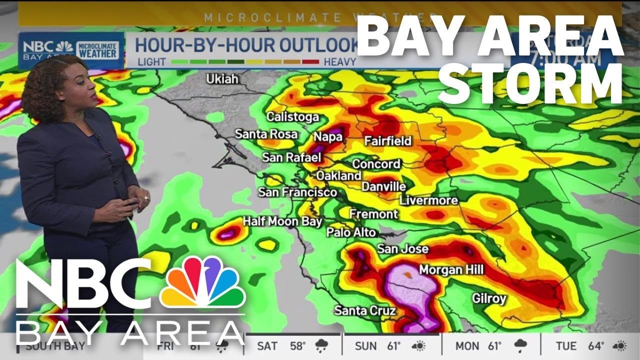 Bay Area forecast: Atmospheric river brings heavy rain, strong winds ...