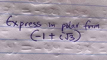 Express in polar form (1 + I√3)