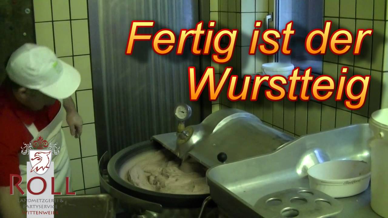 Herstellung Fleischwurst
