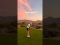 Nothing beats sunset golf #golf #collegegolf #sunset