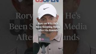 Rory McIlroy opened up about why he's been speaking to the media less.