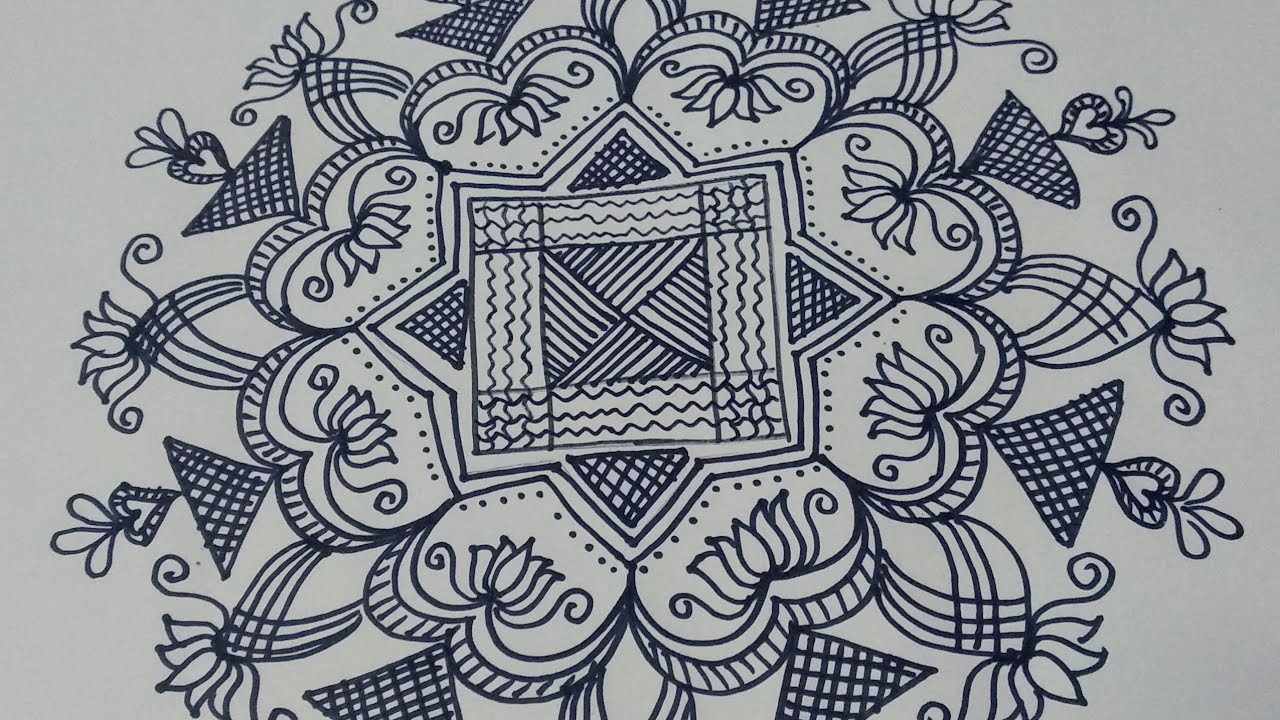 padi kolam/ sankranthi muggulu/pongal special rangoli