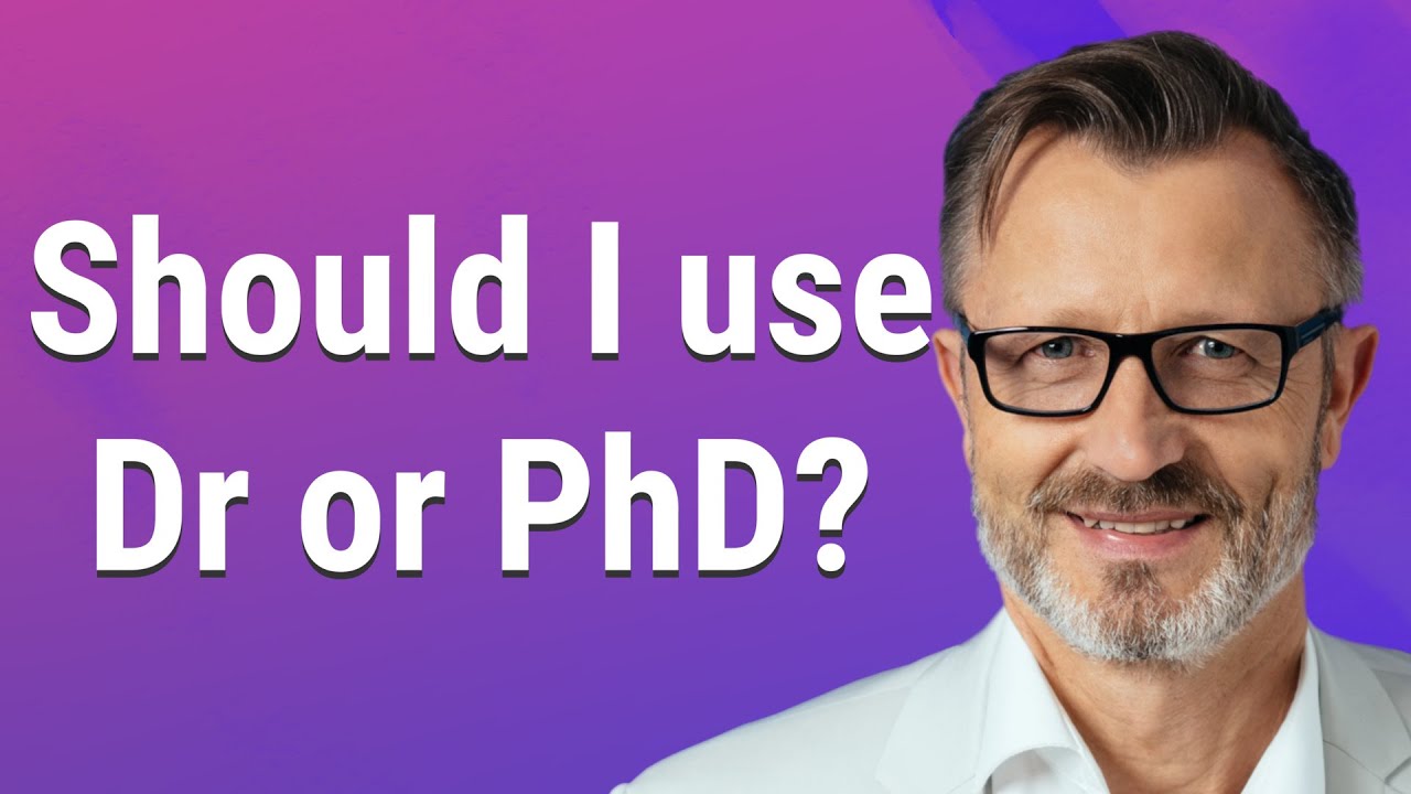 can a phd use dr