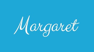 Learn how to Sign the Name Margaret Stylishly in Cursive Writing