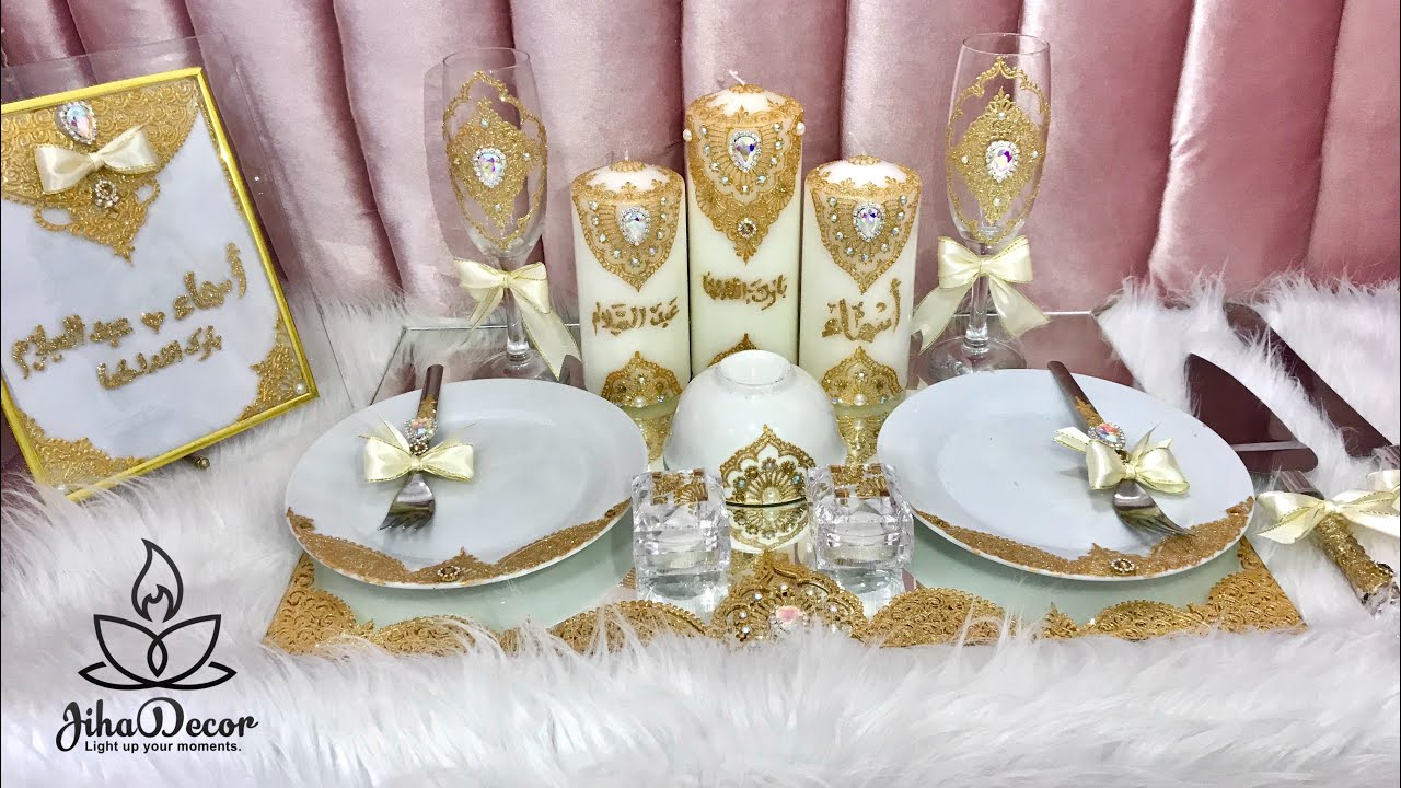 تزيين طقم الخطوبة خطوة خطوة بأسهل طريقة ✨