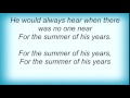 Bee Gees In The Summer Of His Years Lyrics mp3