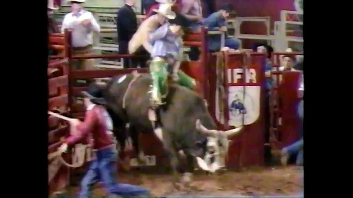 1984 NFR Rodeo Bull Riding Highlights 10th Round