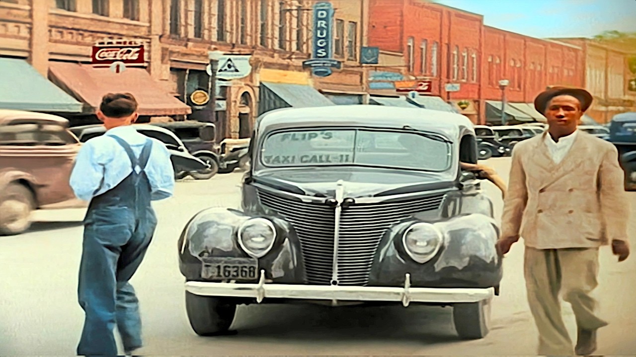 North Carolina 1930s in color, Mooresville [60fps, Remastered] Sound Design