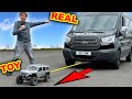 How many real cars can a toy car pull