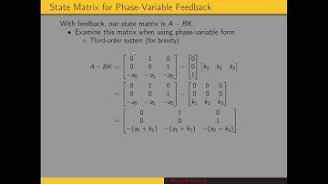 Pole placement method