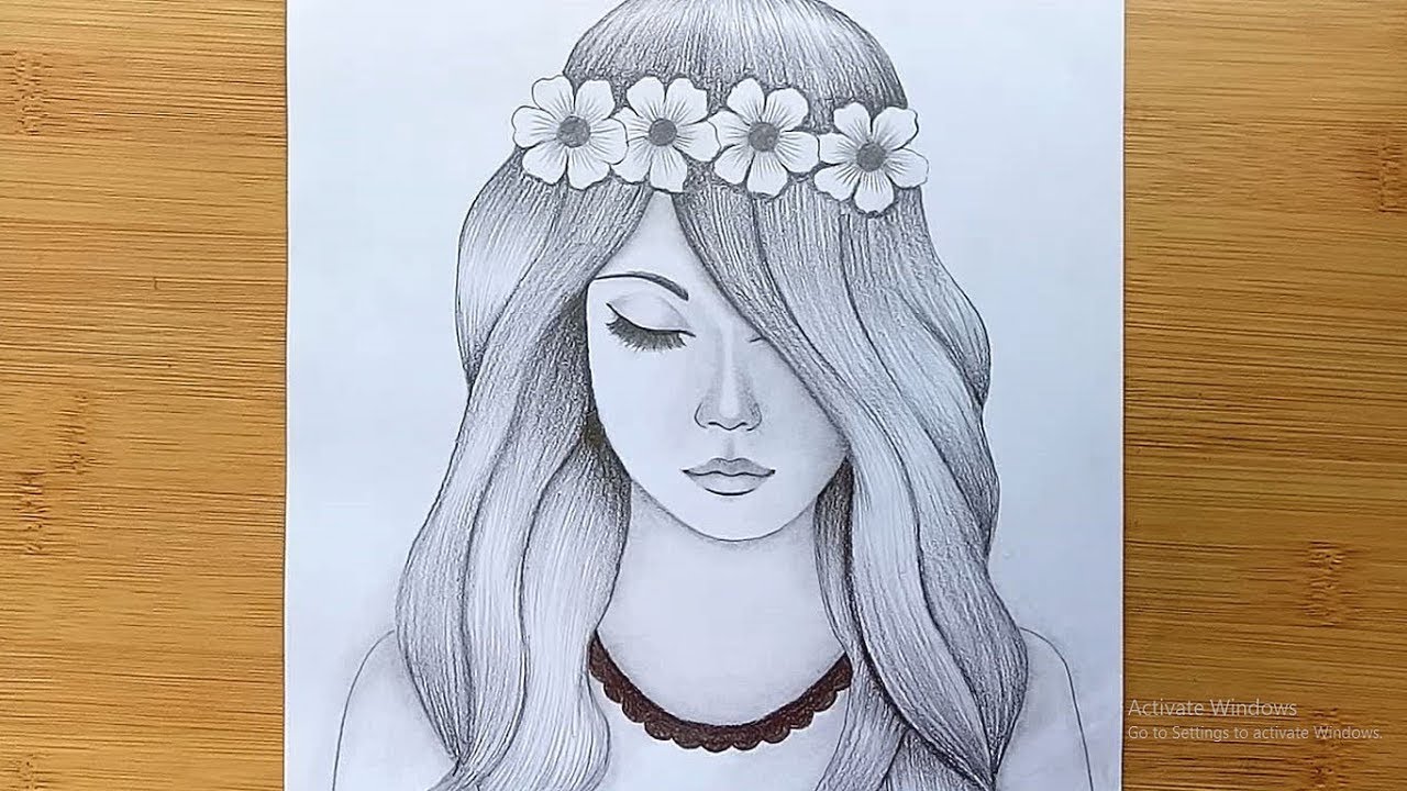 Draw a girl, Face Drawing