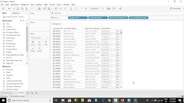 Series#15 - Tableau Interview Questions & Answers - Diff in First & Second Business Day of Customers