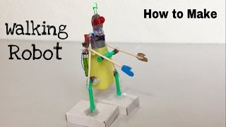 How to Make a Walking Robot at Home - Easy to Build - Amazing Toy