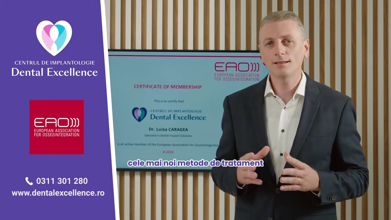 Dr. Luisa Caragea este membru activ al Asociației Europene pentru Osteointegrare (EAO)