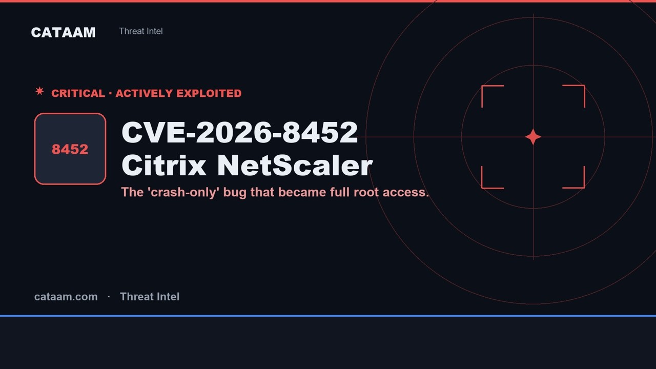 The Citrix NetScaler Flaw That Went From "Crash" to Root — CVE-2026-8452, Explained
