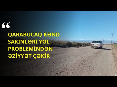 Kürdəmir rayon Qarabucaq kənd sakinləri yol problemindən əziyyət çəkir