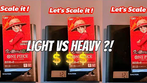 UNBOXING! Weighing OP-13 Packs! Does Heavy = Rare? | One Piece TCG Box Opening" 