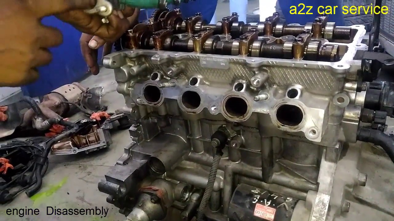 Engine disassembly OR Dismantling||4 CYLINDER||HYUNDAI 1.2 KAPPA ENGINE\\इंजन  कैसे डिस्मेंटल करे - YouTube