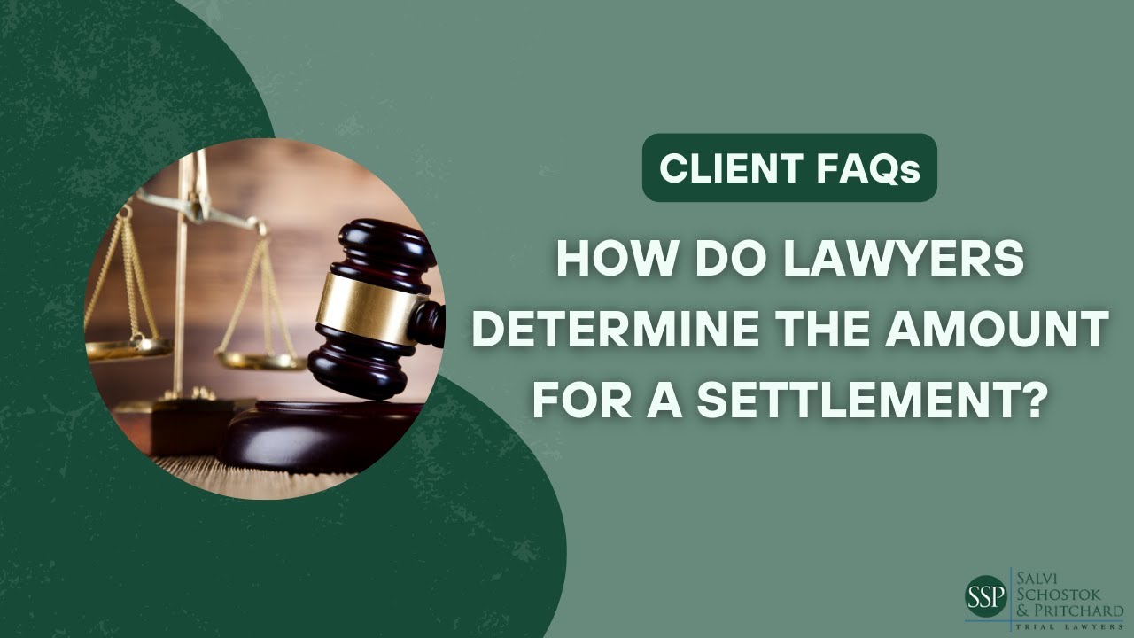 How do lawyers determine the amount for a settlement? Salvi, Schostok