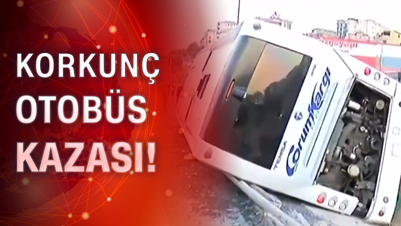 Pendik Te Feci Kaza Yolcu Otobusu Devrildi Youtube